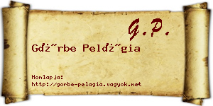 Görbe Pelágia névjegykártya